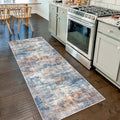 Abstract Runner Rug 2x7 ft - Washable Modern Hallway Runner
