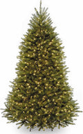 7.5 ft Pre-Lit Dunhill Fir Artificial Christmas Tree - Full, Pre-Lit
