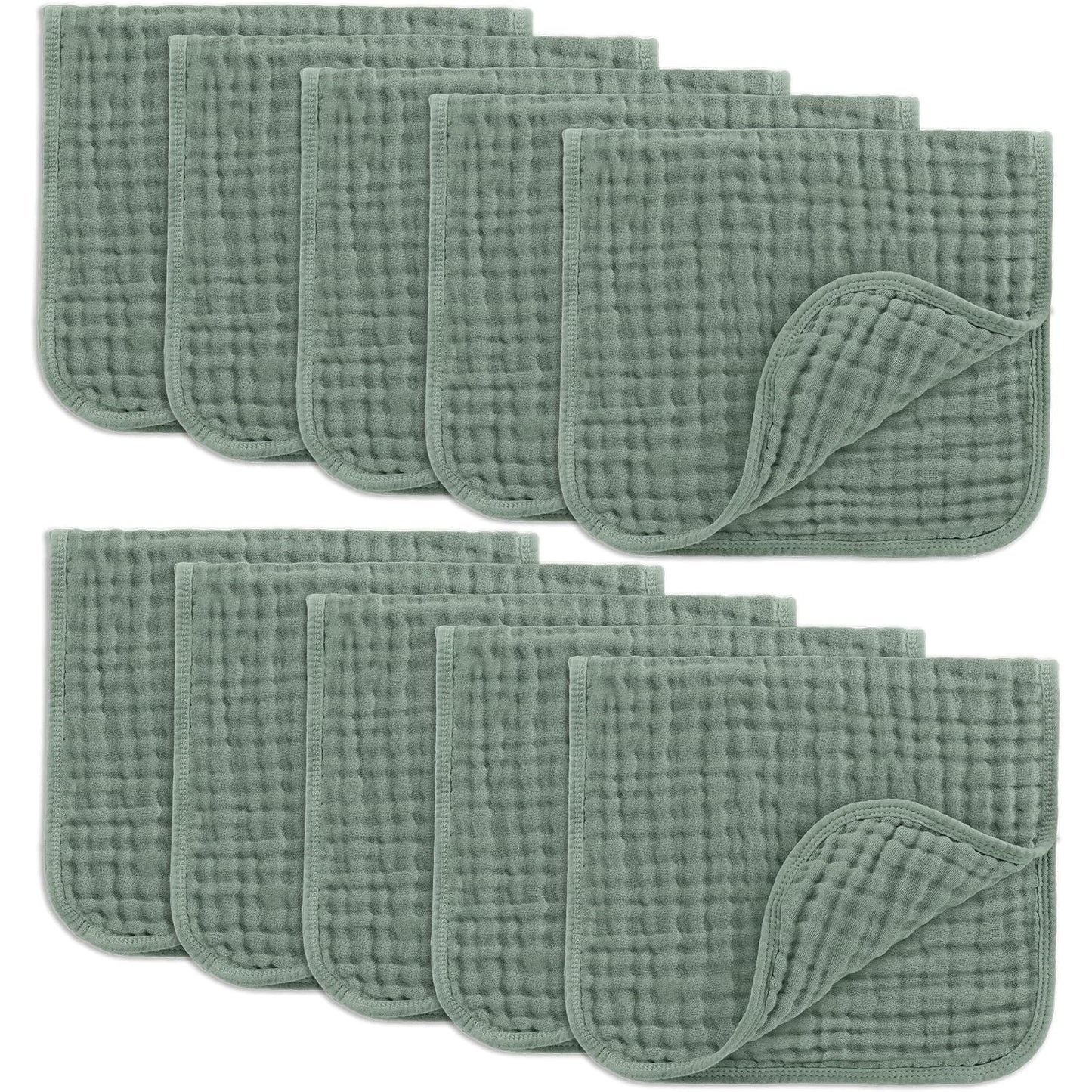Comfy Cubs Muslin Burp Cloths - Ultra Absorbent Baby Care
