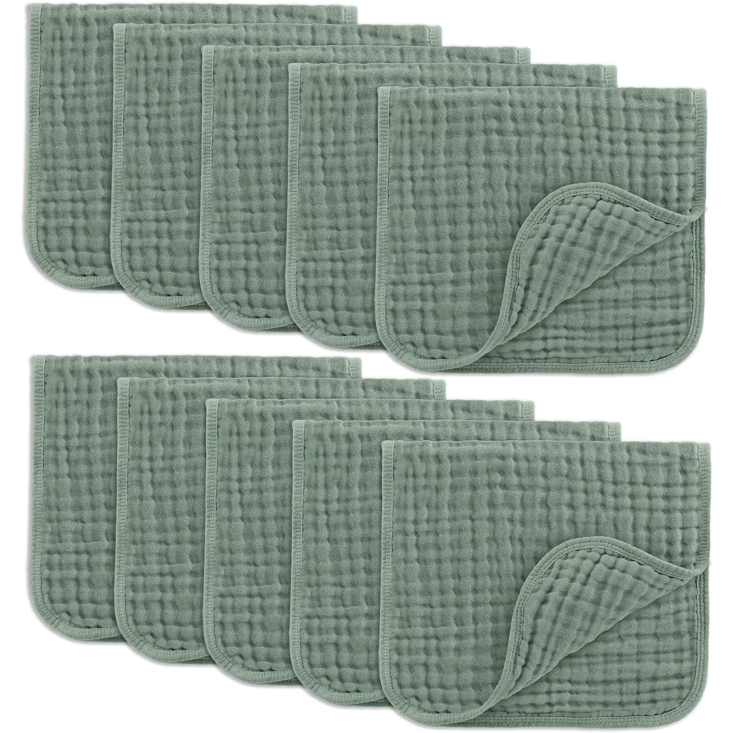 Comfy Cubs Muslin Burp Cloths - Ultra Absorbent Baby Care