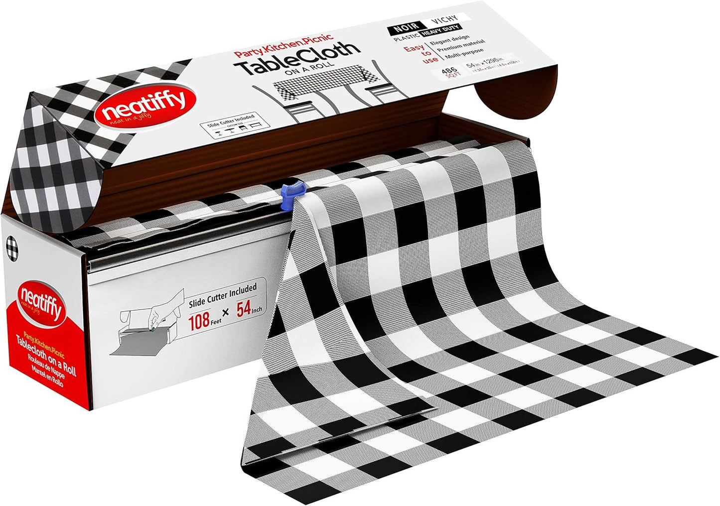Neatiffy Disposable Plastic Table Cloth Roll for All Occasions