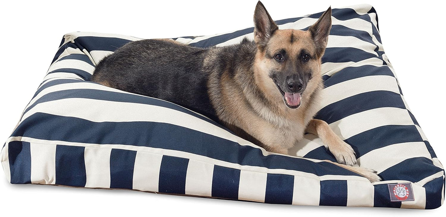 Majestic Pet Stripes Rectangle XL Dog Bed for Ultimate Comfort