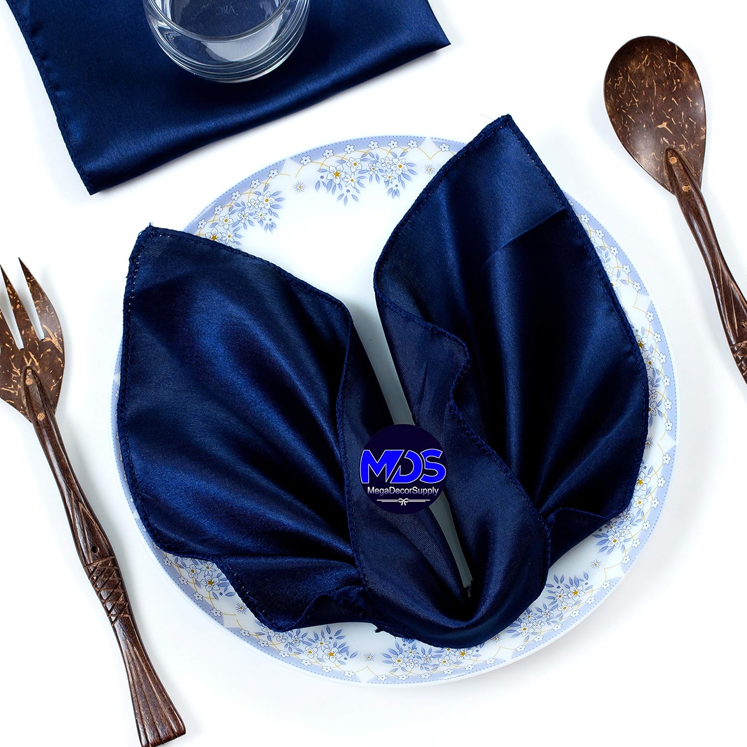 MDS Christmas Satin Cloth Napkins for Elegant Holiday Dining