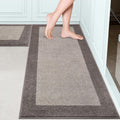 Machine Washable Kitchen Rugs Set of 2 24in x 36in + 24in x 60in - Non