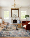 Margot Collection Terracotta/Lagoon Accent Rug 3ft-6in x 5ft-6in