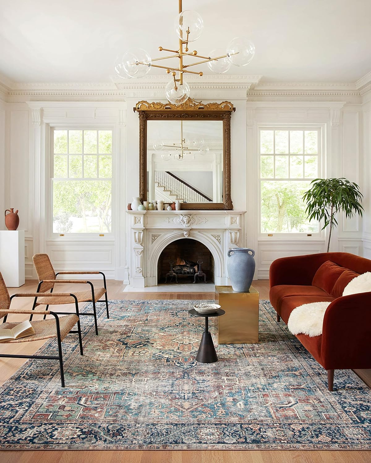 Loloi Margot Collection Terracotta/Lagoon Accent Rug Review