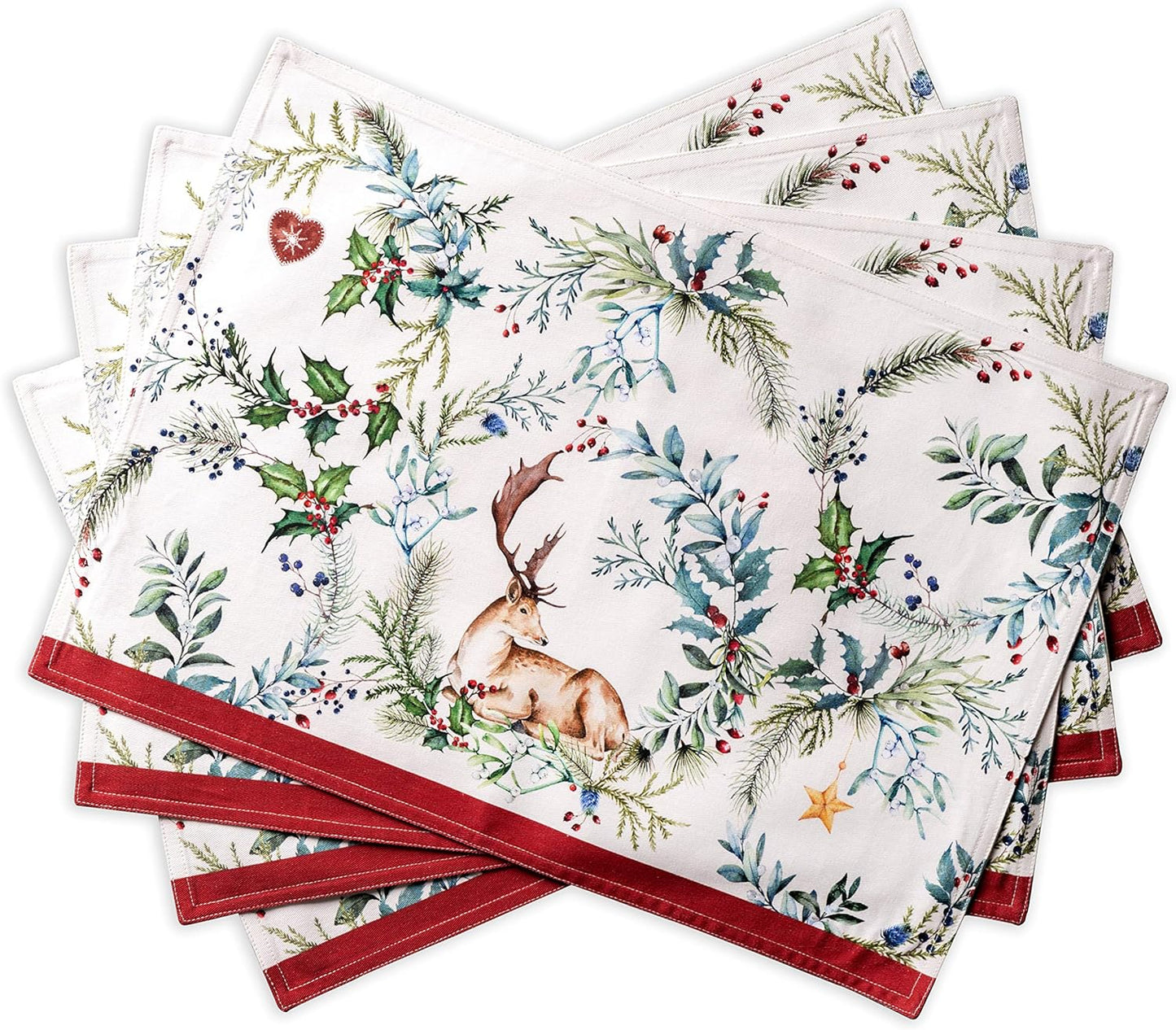Maison d' Hermine Placemats Set of 4 for Elegant Dining Decor