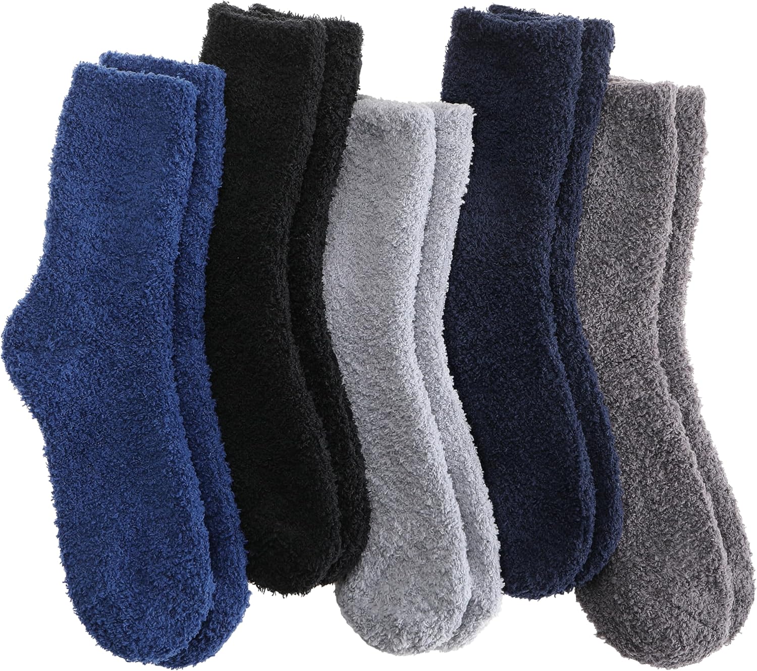 Welwoos Cozy Plush Fuzzy Socks 5 Pairs