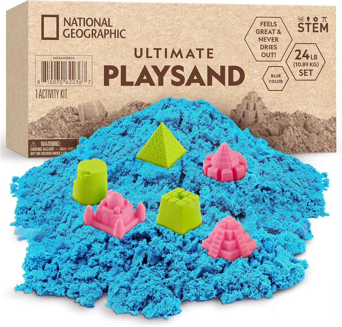 National Geographic Moon Sand - 24 Lb. Bulk Play Sand Kit
