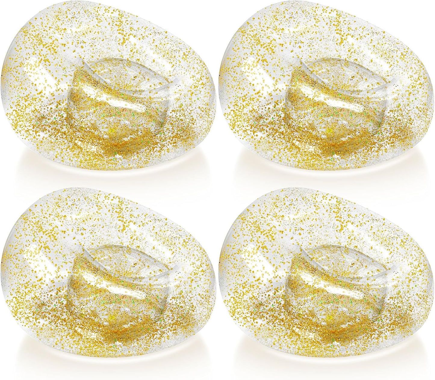 Comfort & Style: Gold Glitter Inflatable Bean Bag Chair