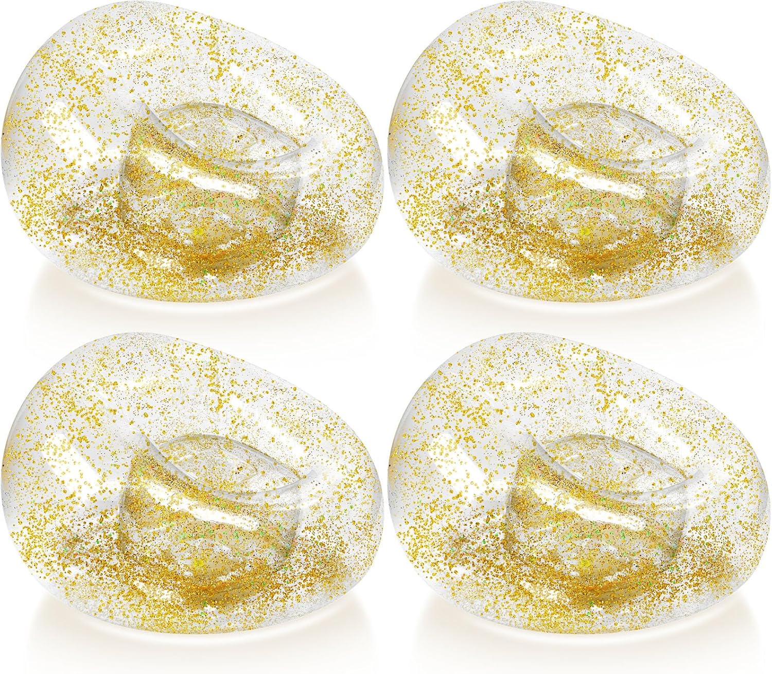 Comfort & Style: Gold Glitter Inflatable Bean Bag Chair