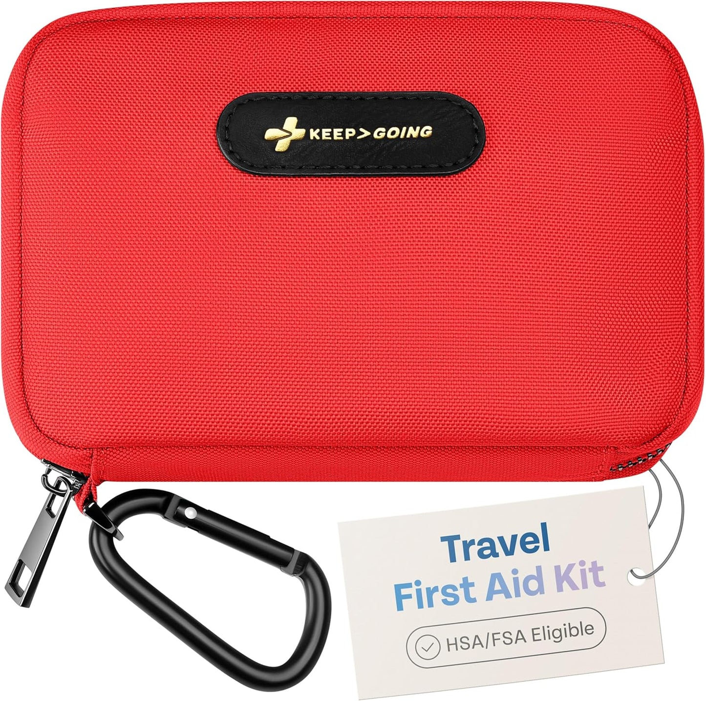 KeepGoing Travel First Aid Kit for Home, Car, and Hiking Needs