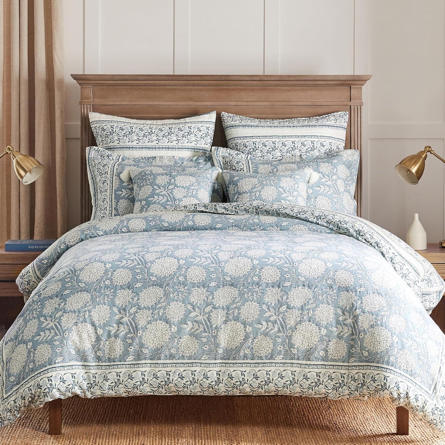 Levtex Home Adare Blue King Comforter Set - Floral Bedding