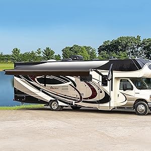 Awnlux Motorized Modular Retractable RV Awning for Trailers