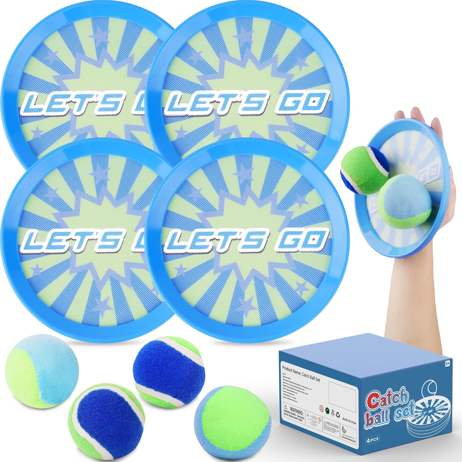 ANNKIE Toss & Catch Ball Set - Fun Outdoor Game for Kids!