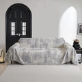 Boho Couch Cover for Dogs Grey Abstract Sofa Protector - Durable Fit