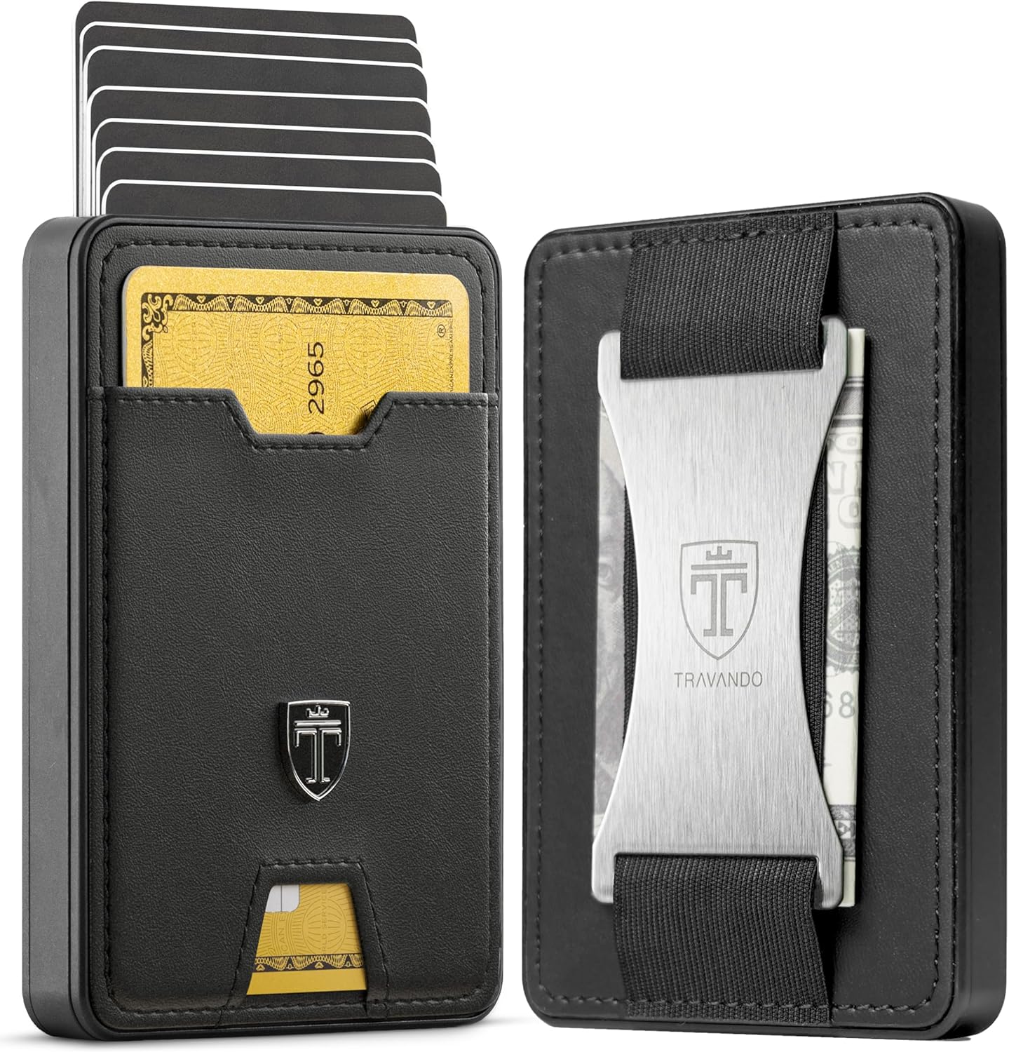 TRAVANDO Swype Slim Wallet for Men - RFID Blocking Card Case