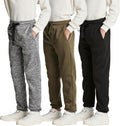 Boys Tech Fleece Jogger 3 Pack - Soft Active Sweatpants