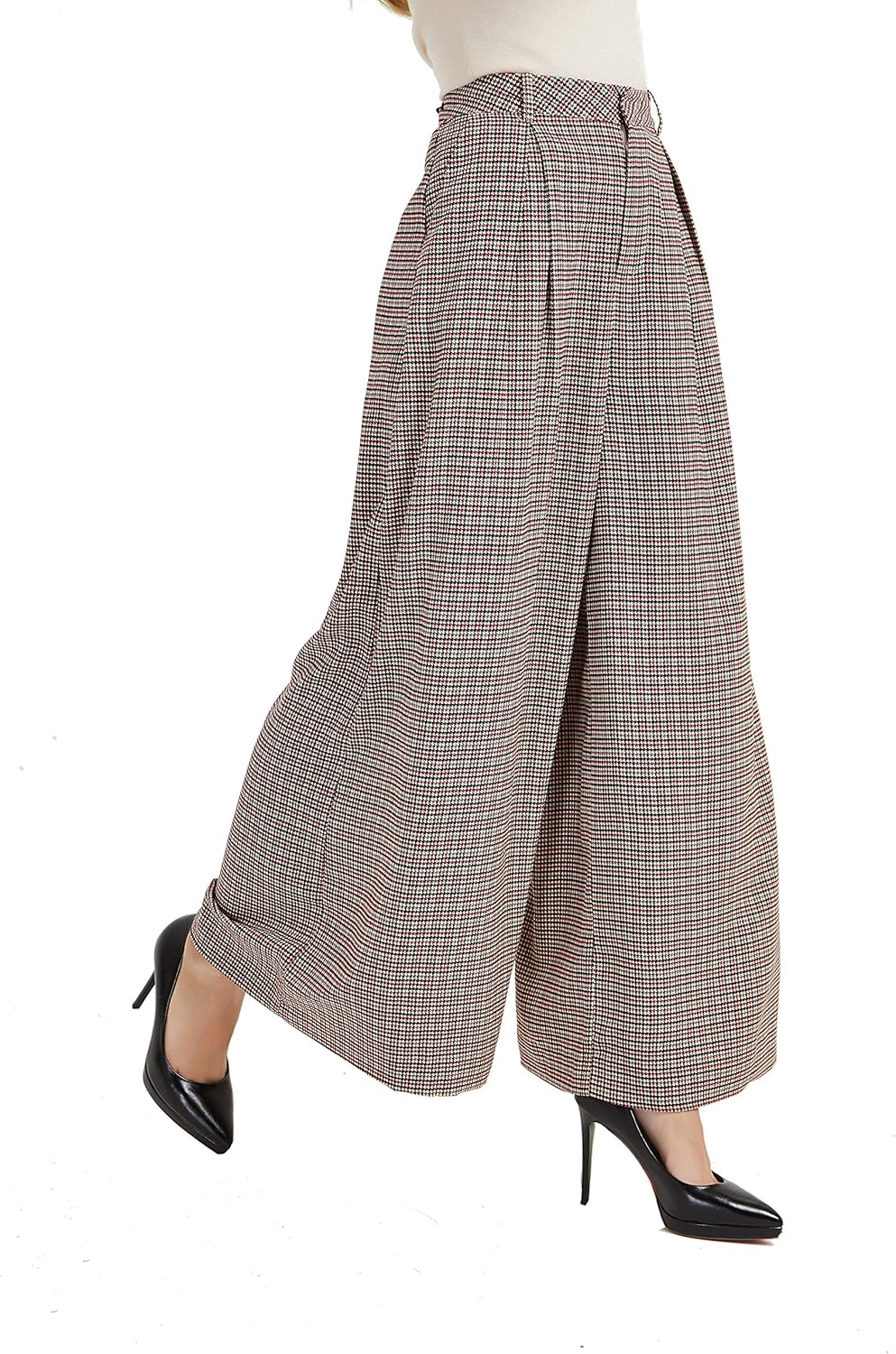 Tronjori Women High Waist Casual Wide Leg Palazzo Pants Review