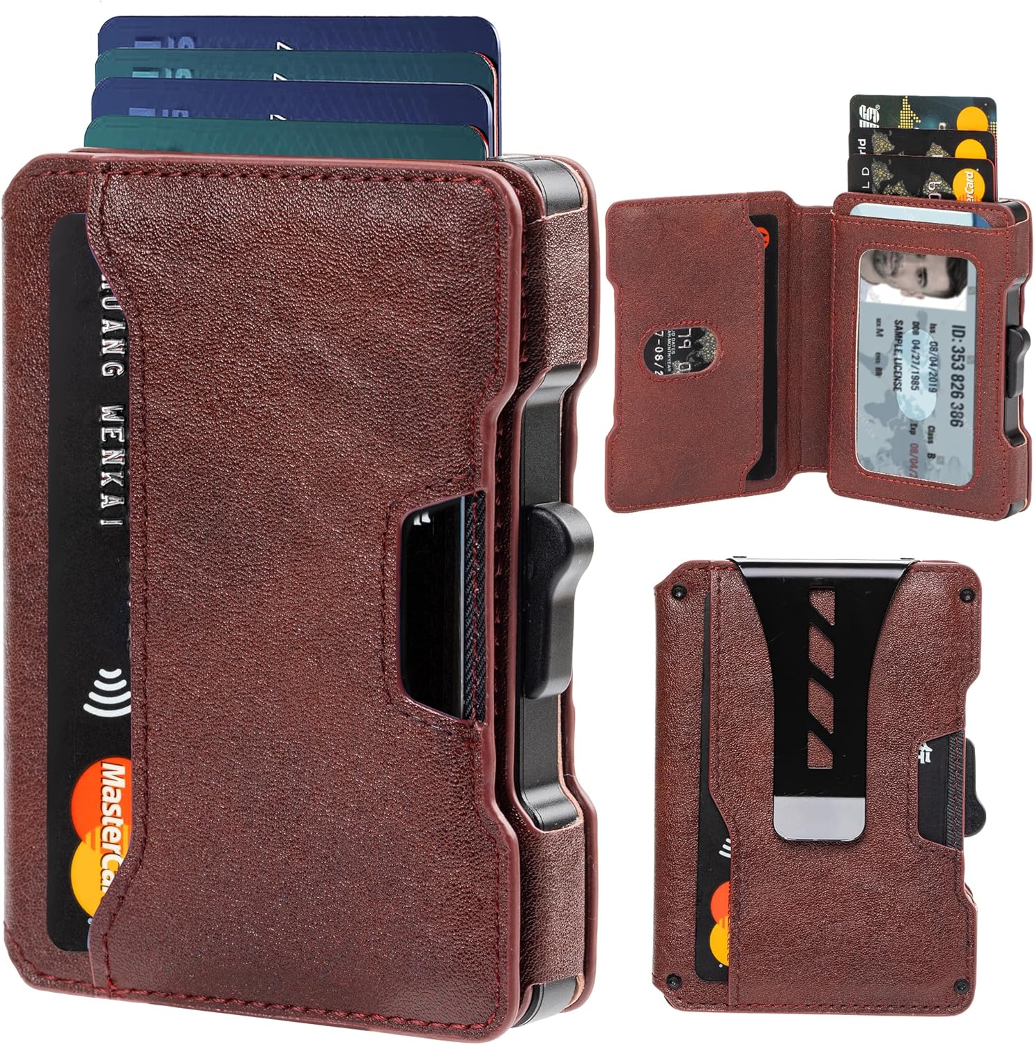 RFID Blocking Slim Mens Wallet with Money Clip for Style