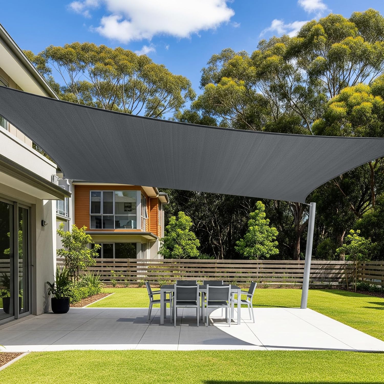 Cool Area Sun Shade Sail 12x16FT for Outdoor Spaces