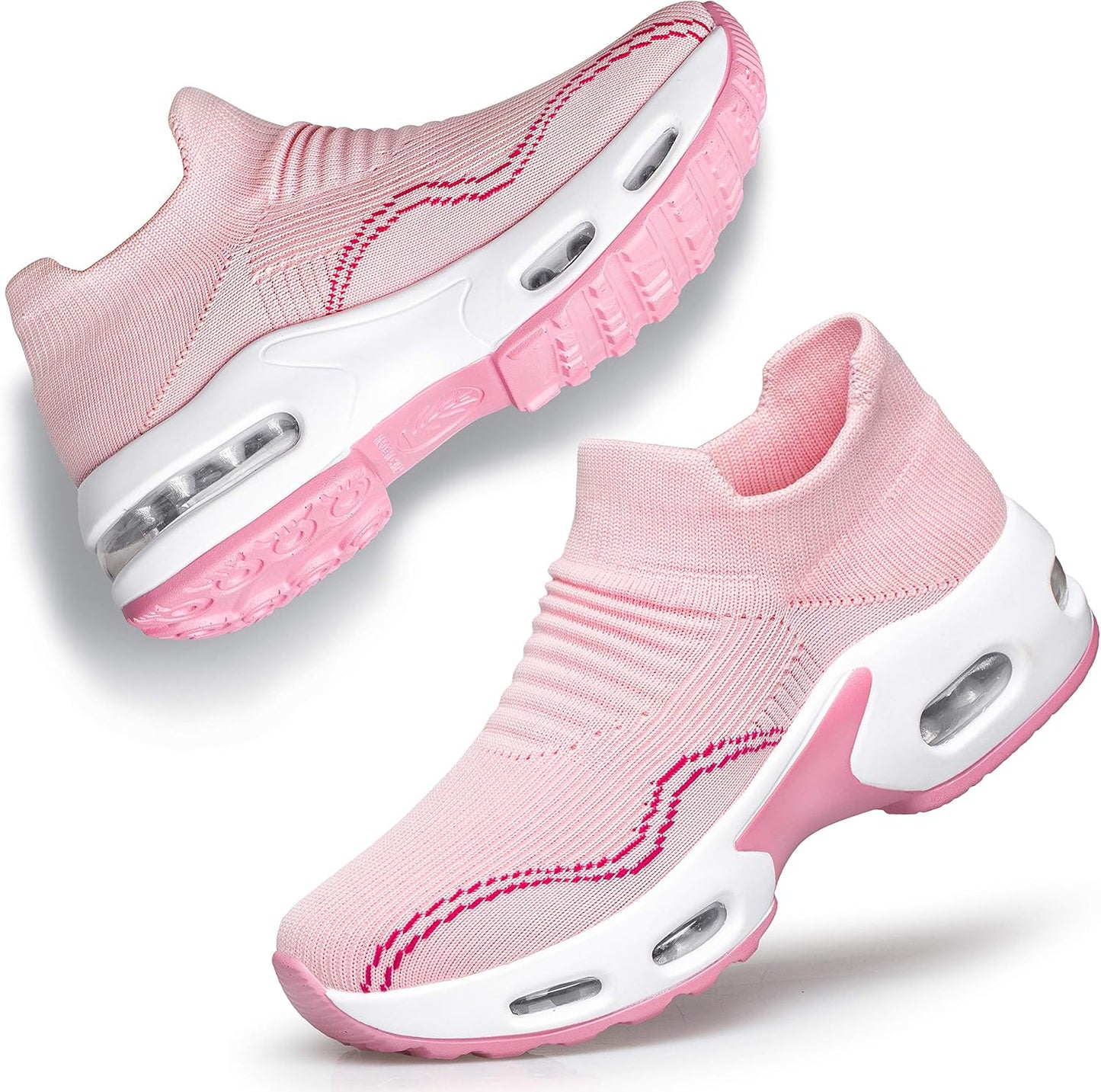 DOUSSPRT Womens Walking Shoes Slip on Sock Sneakers for Comfort