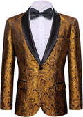 Barry.Wang Lightweight Jacket for Men Paisley Design Sport Blazer