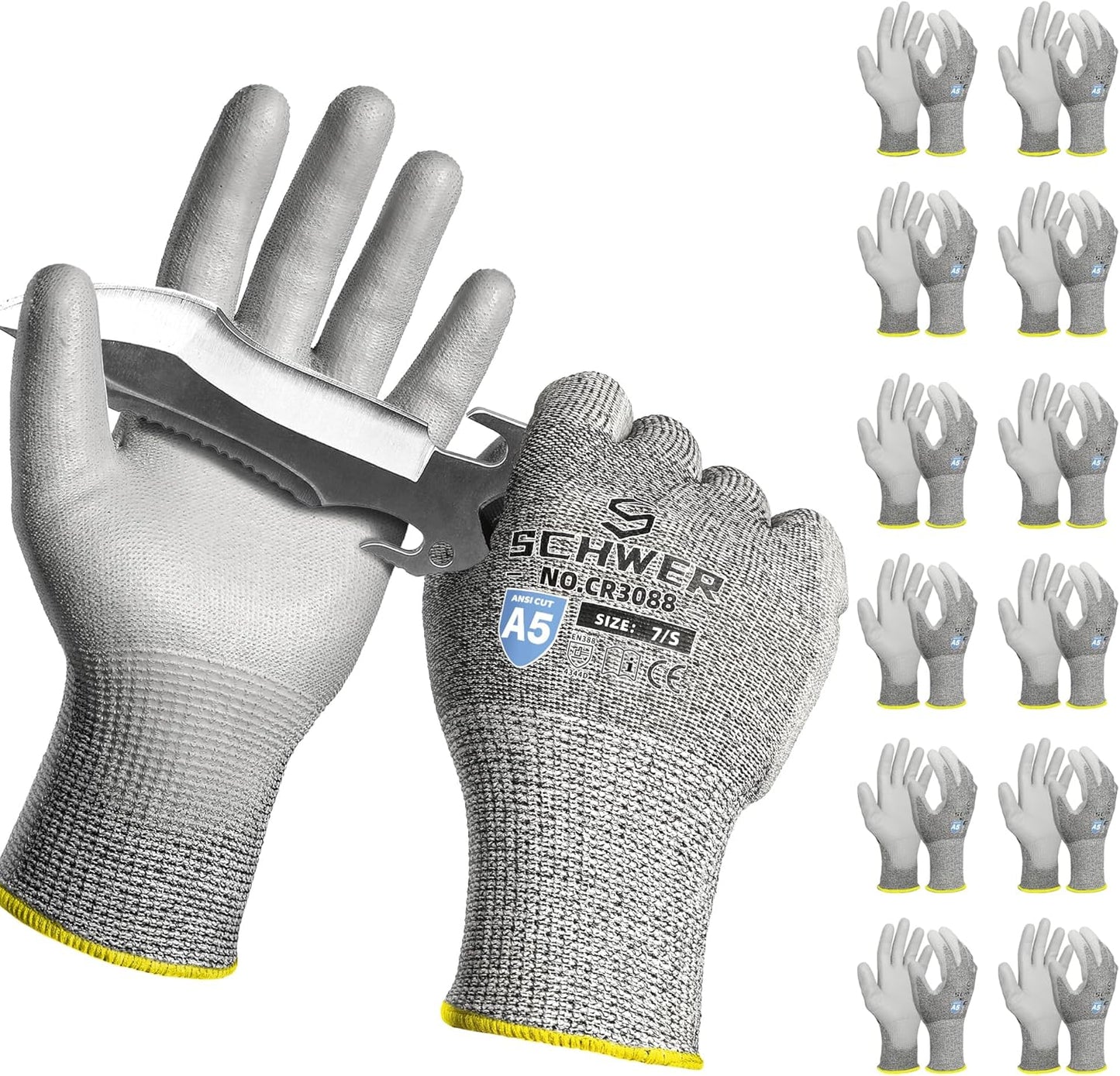 Schwer Cut Resistant Work Gloves for Metal Fabrication and More