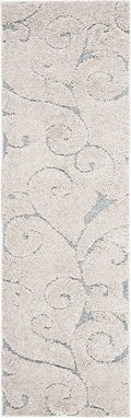 Florida Shag Scroll Accent Rug 2ft 3in x 4ft - Plush High-Low Pile