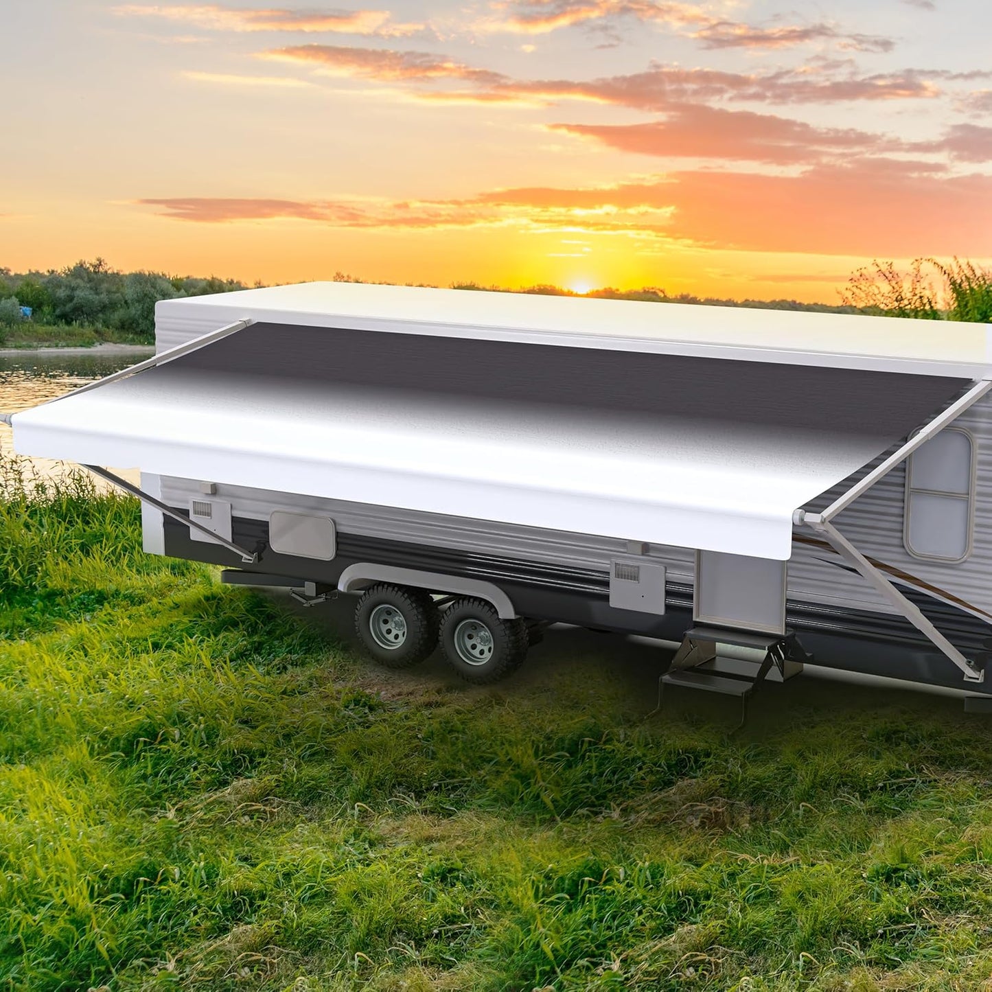 Shade Pro RV Awning Fabric Replacement for Durable Coverage