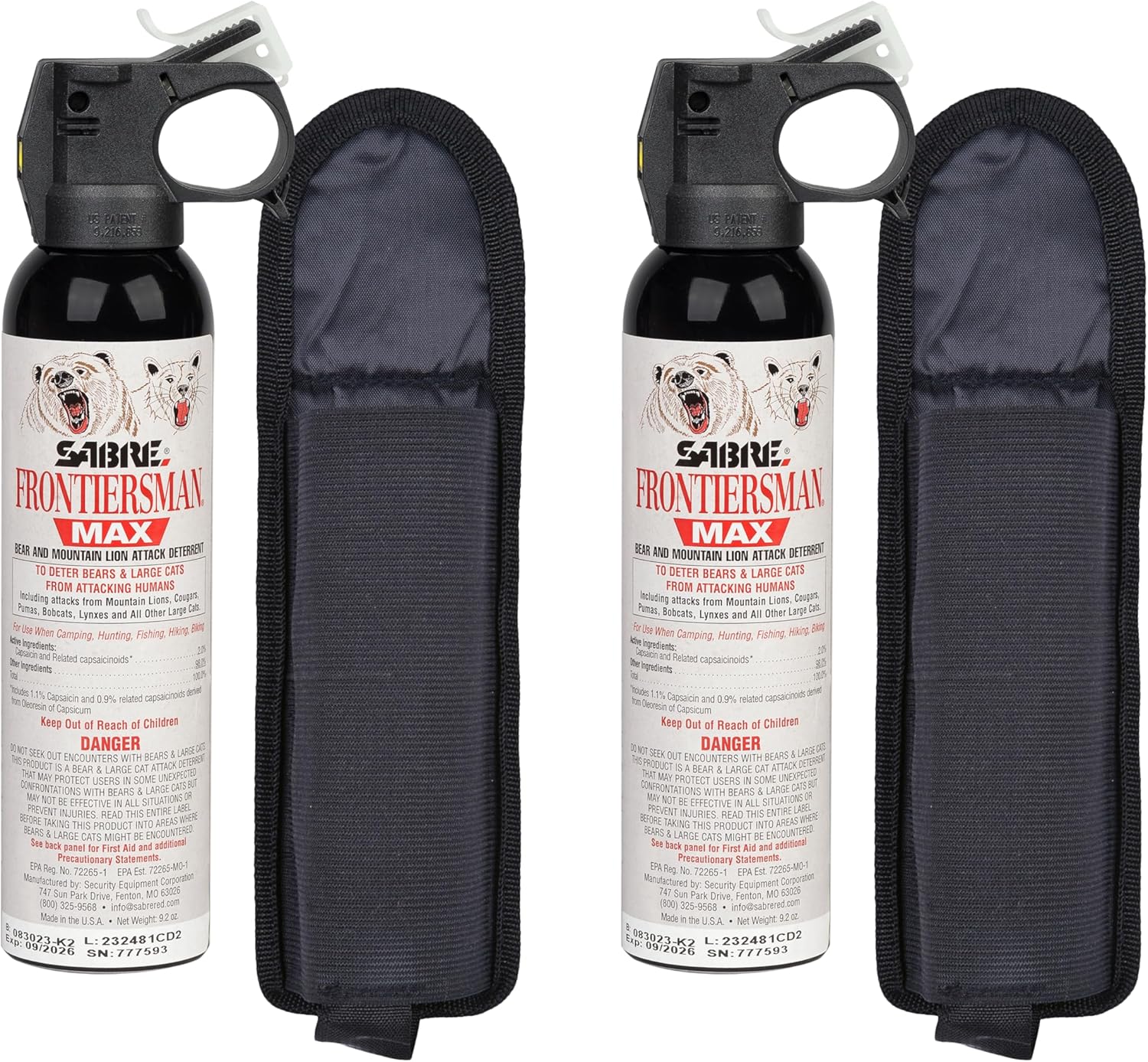 SABRE Frontiersman MAX Bear Spray for Ultimate Outdoor Safety