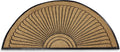 Kempf Half Round Inlaid Sun Ray Doormat - Heavy Duty Outdoor Mat