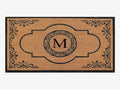 Natural Coir Monogrammed Door Mat for Front Door, 30x48