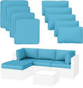 9 Pack Patio Cushion Covers Replacement Waterproof Lake Blue - Durable