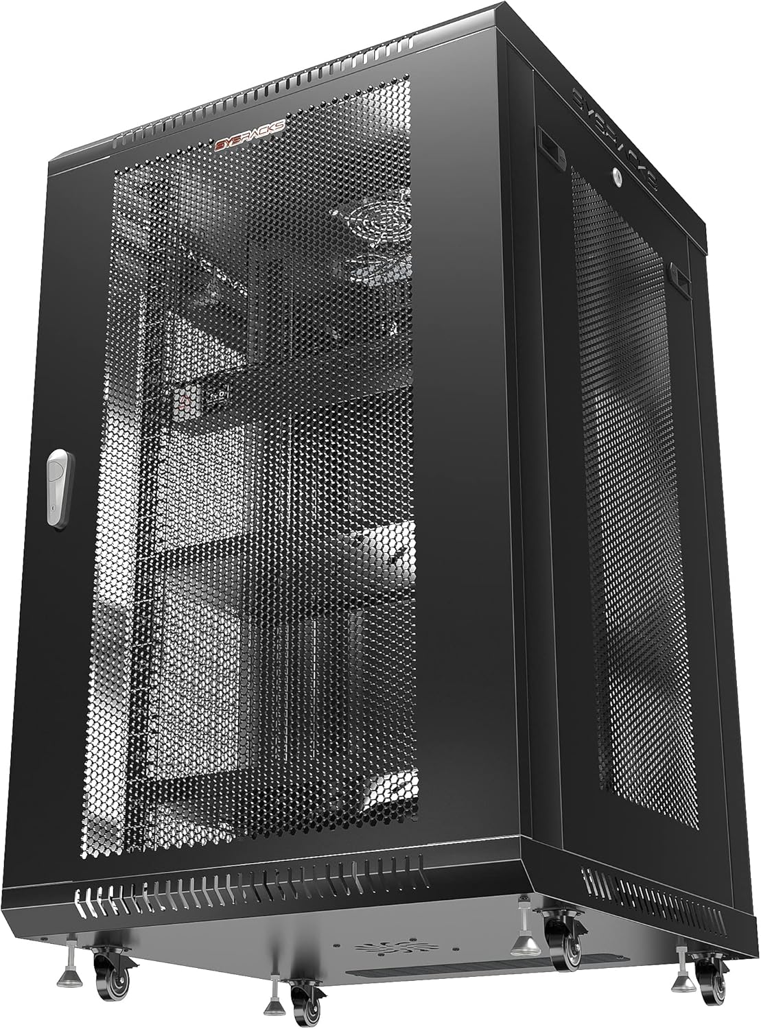 Sysracks Wall Mount Server Rack - 18U Locking Network Cabinet