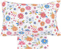 Scientific Sleep Cartoon Floral Twin Bed Sheet Set - Colorful Flower