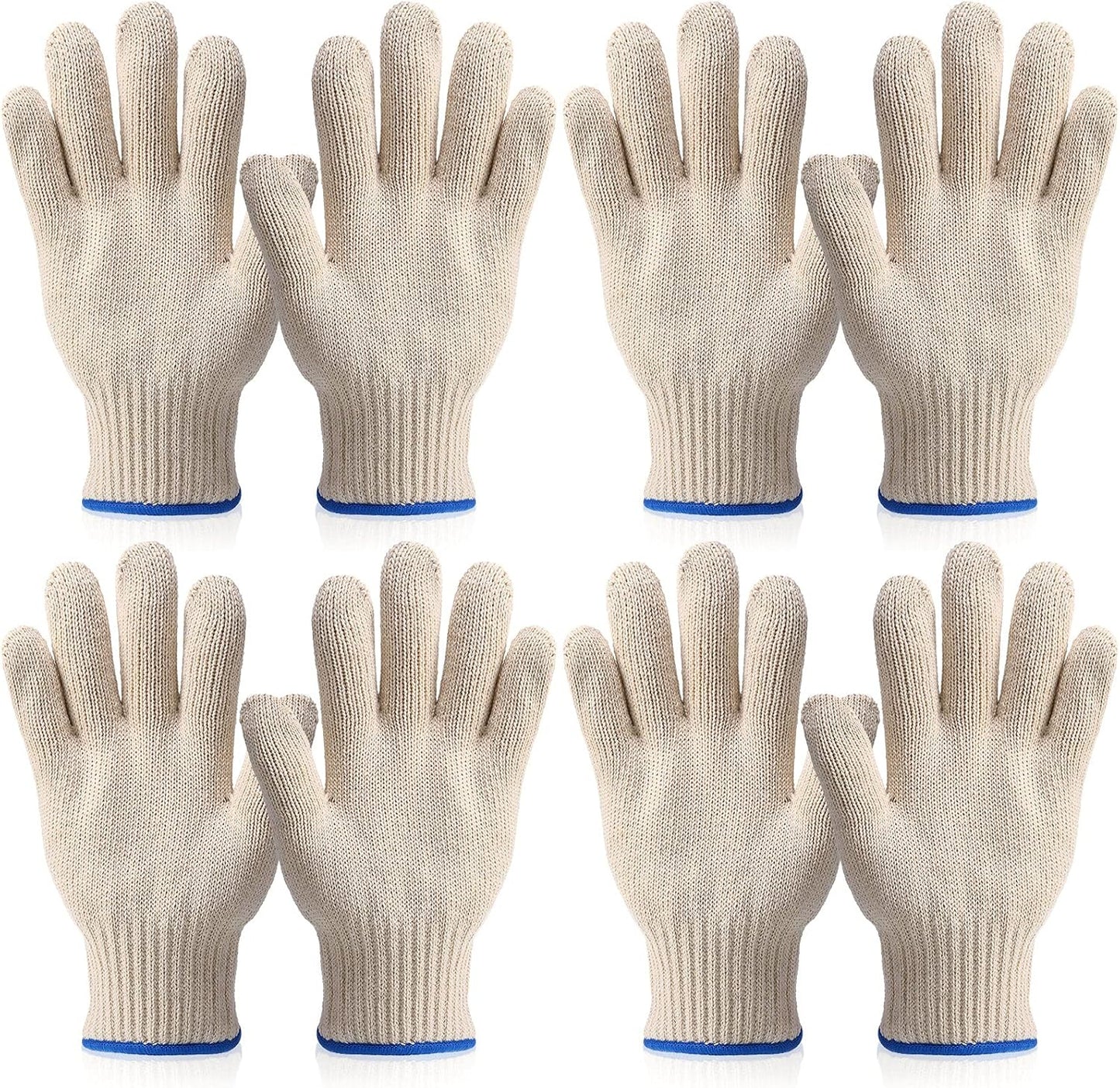 4 Pairs Heat-Resistant BBQ Gloves - Up to 480 Degrees
