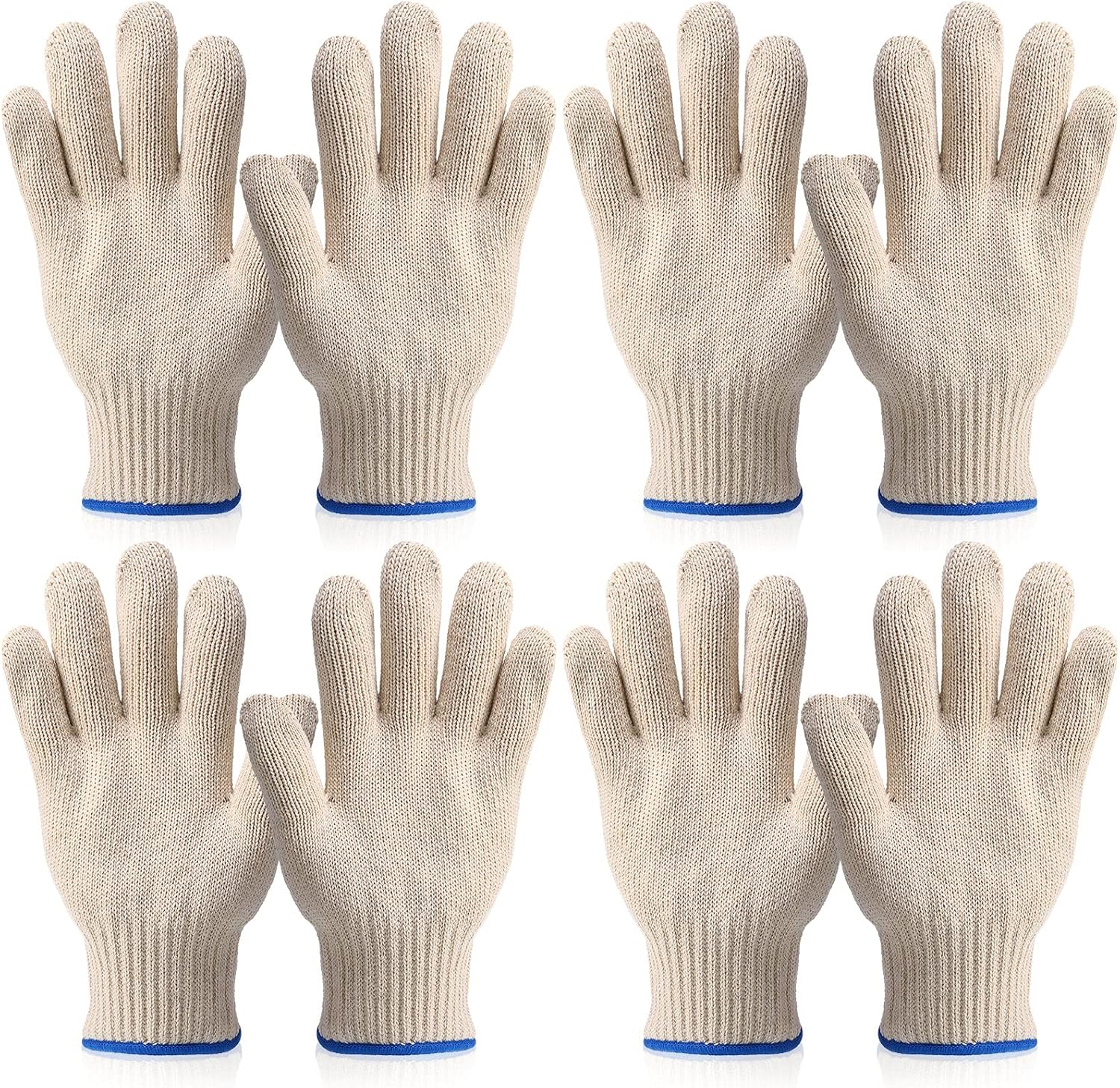 4 Pairs Heat-Resistant BBQ Gloves - Up to 480 Degrees