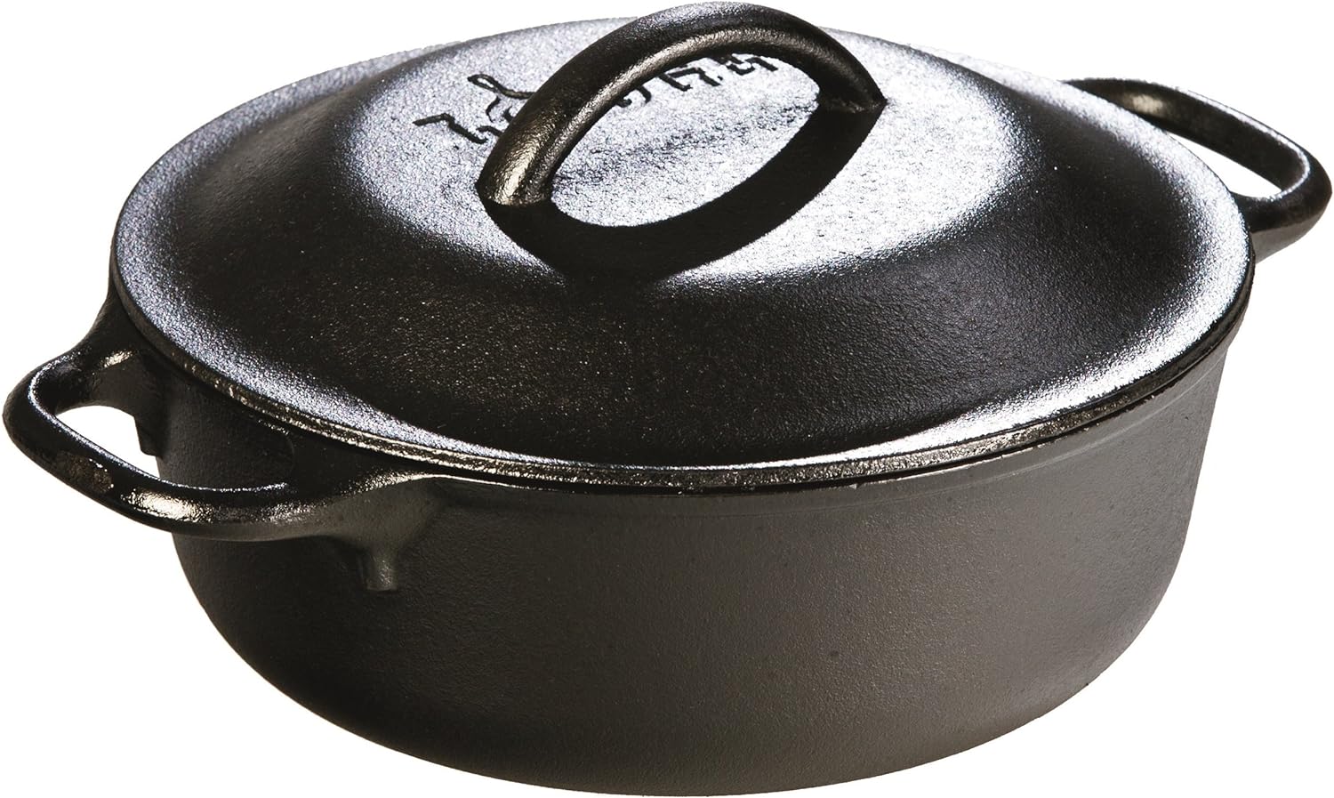 Lodge 2 Quart Pre-Seasoned Cast Iron Dutch Oven for All Cooking