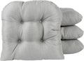 Klear Vu Overstuffed Non-Slip Dining Chair Cushions 15x15 - Cozy