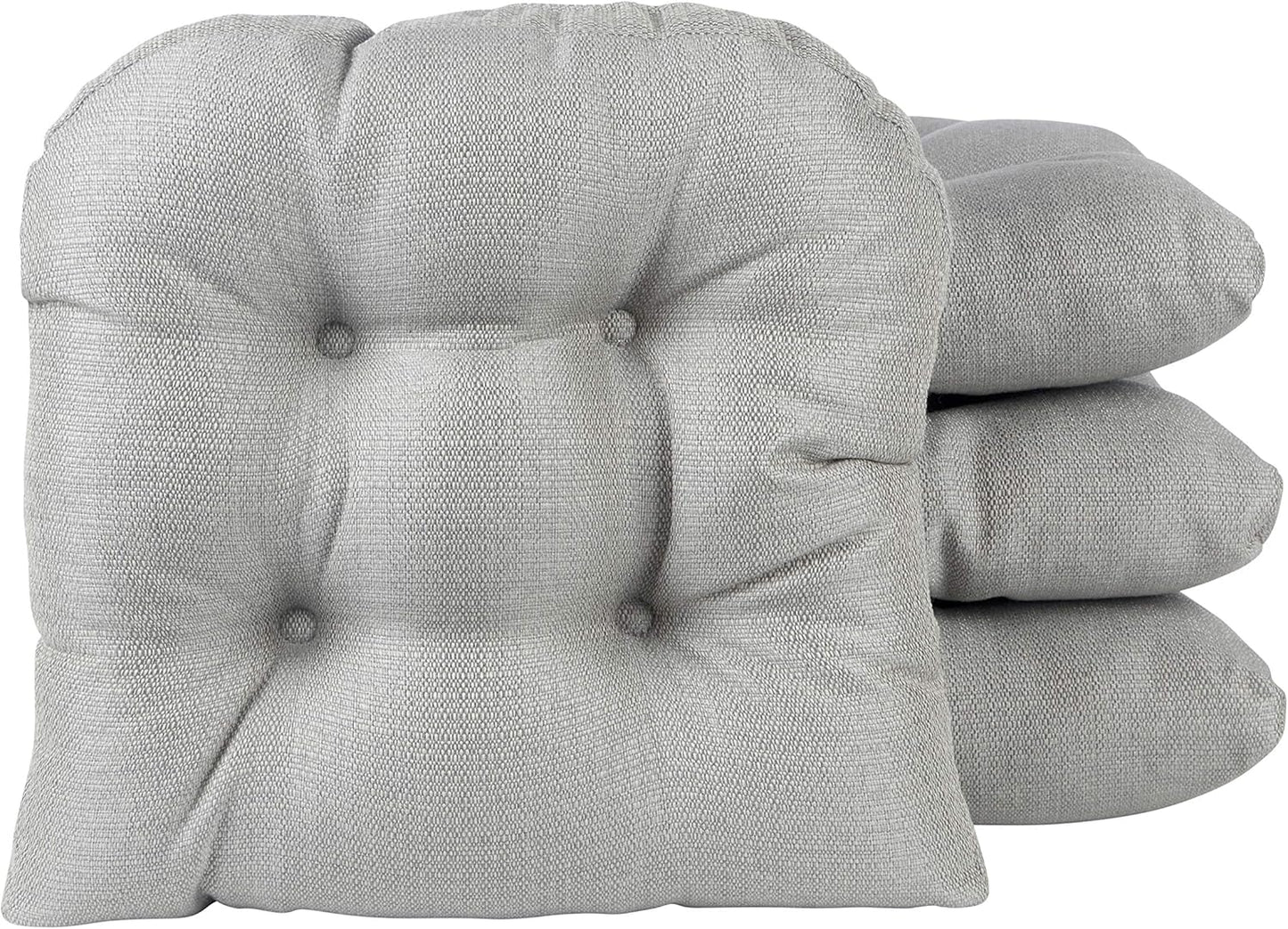 Klear Vu Gripper Overstuffed Non-Slip Dining Chair Cushions
