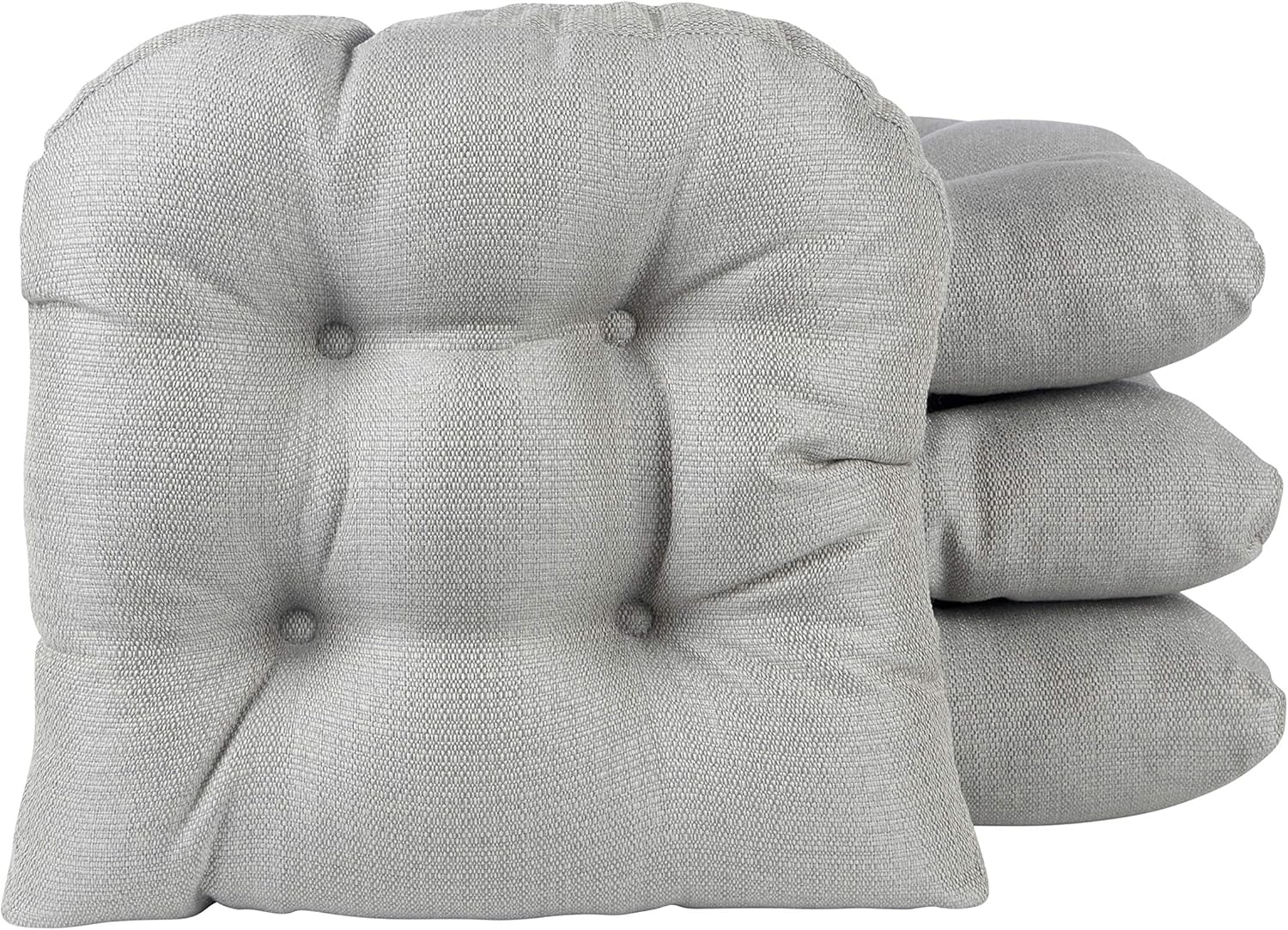 Klear Vu Gripper Overstuffed Non-Slip Dining Chair Cushions