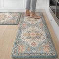 GENIMO Kitchen Mats for Floor 2PCs - Cushioned Anti-Fatigue Runner