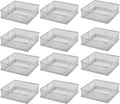 YBM HOME Silver Mesh Drawer Organizers for Office and Home Storage