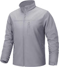 TACVASEN Men's Softshell Jacket Fleece Lined Waterproof - Lightweight