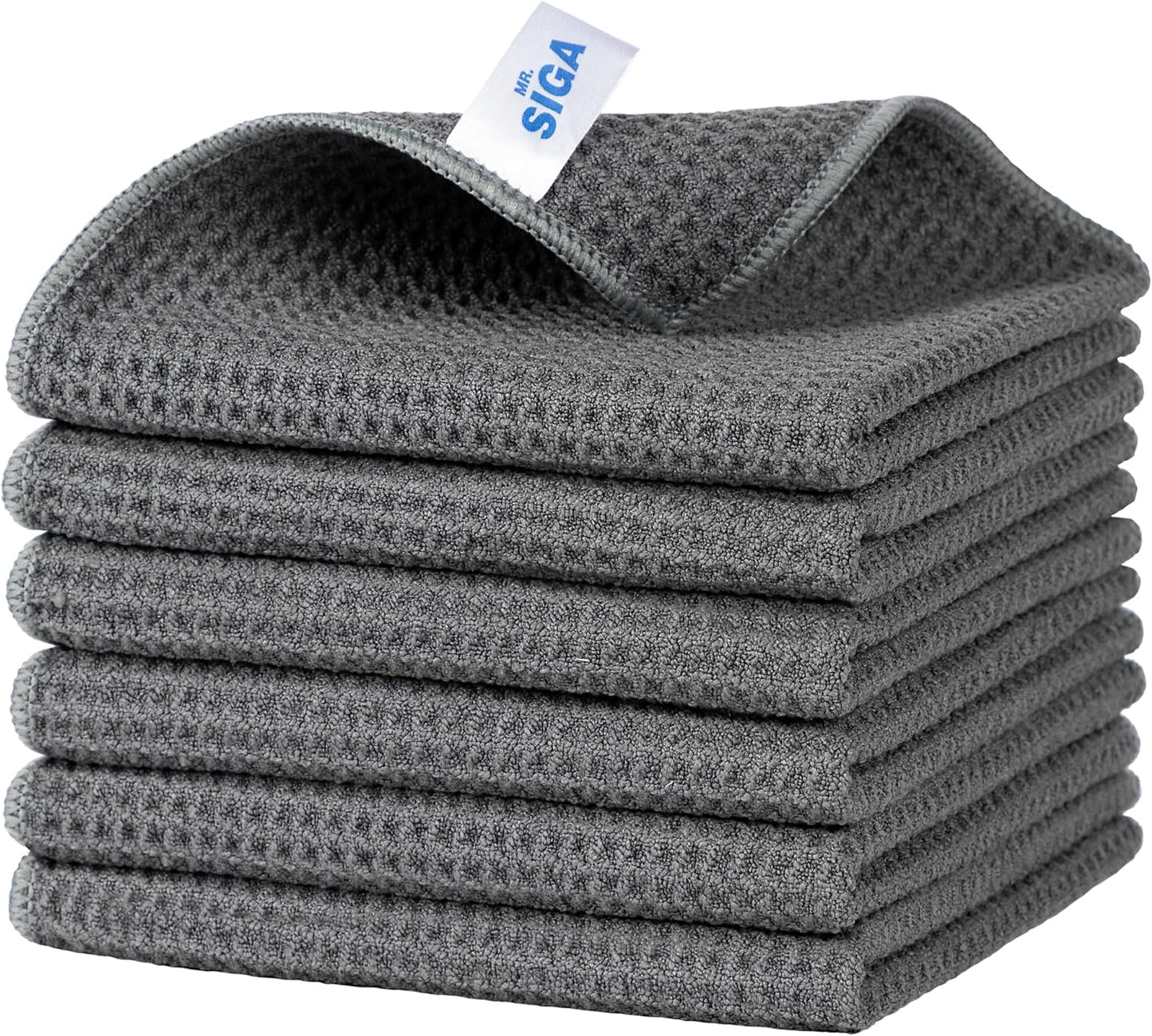 MR.SIGA Waffle Microfiber Cloths - Absorbent & Lint Free