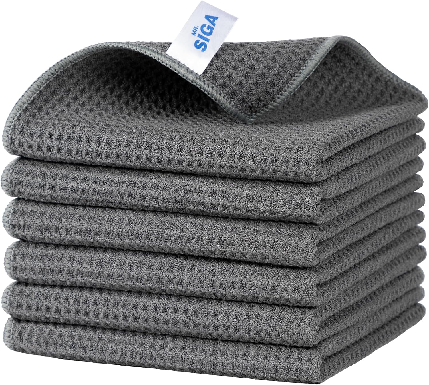 MR.SIGA Waffle Microfiber Cloths - Absorbent & Lint Free