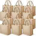 Reusable Jute Tote Bags for Bridesmaid Gifts and Shopping