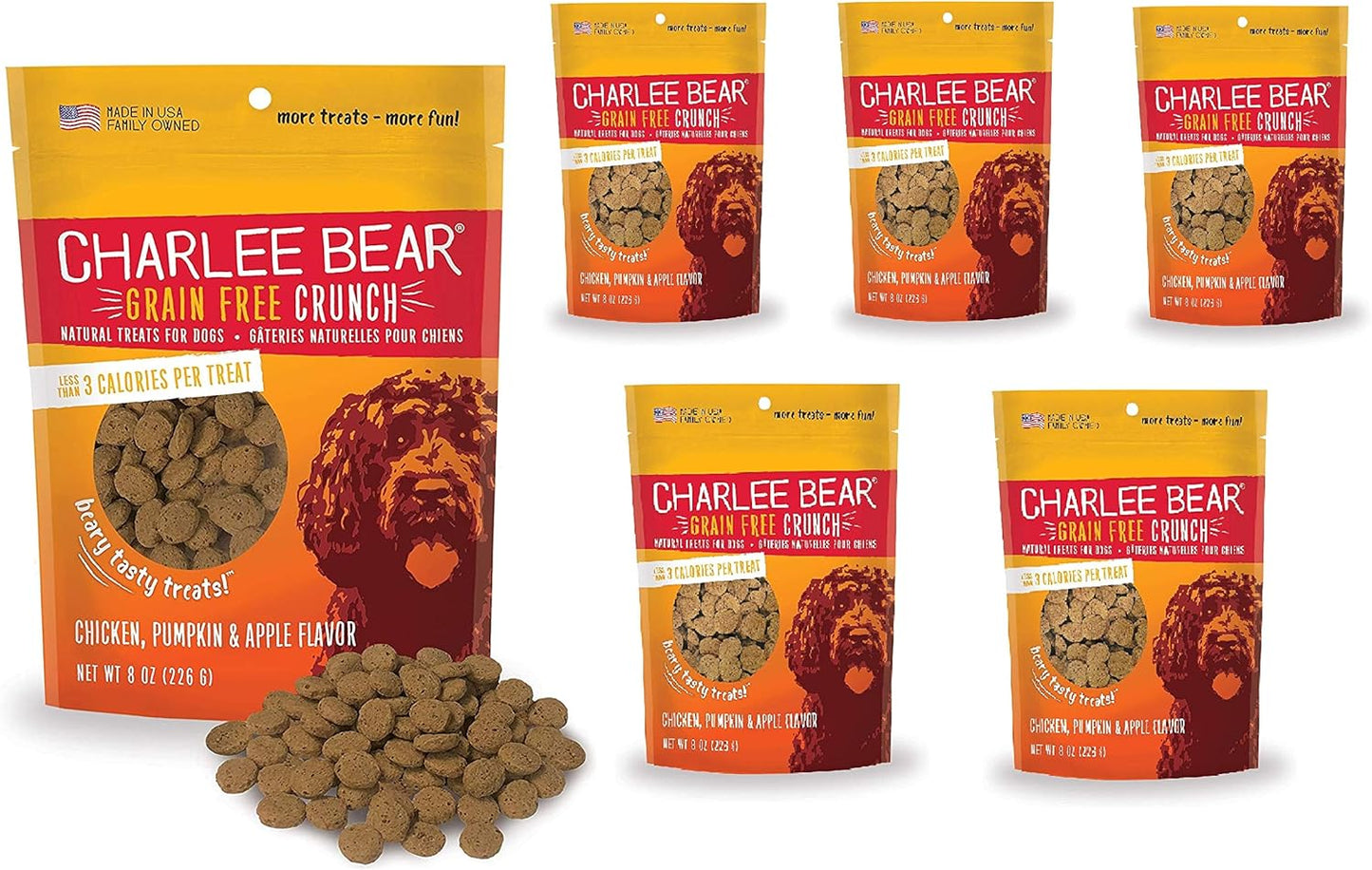 Charlee Bear Dog Training Treats: Crunchy Low Calorie Snacks