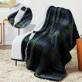 Bedsure Plaid Heated Throw Blanket - Cozy Electric Throw for Couch